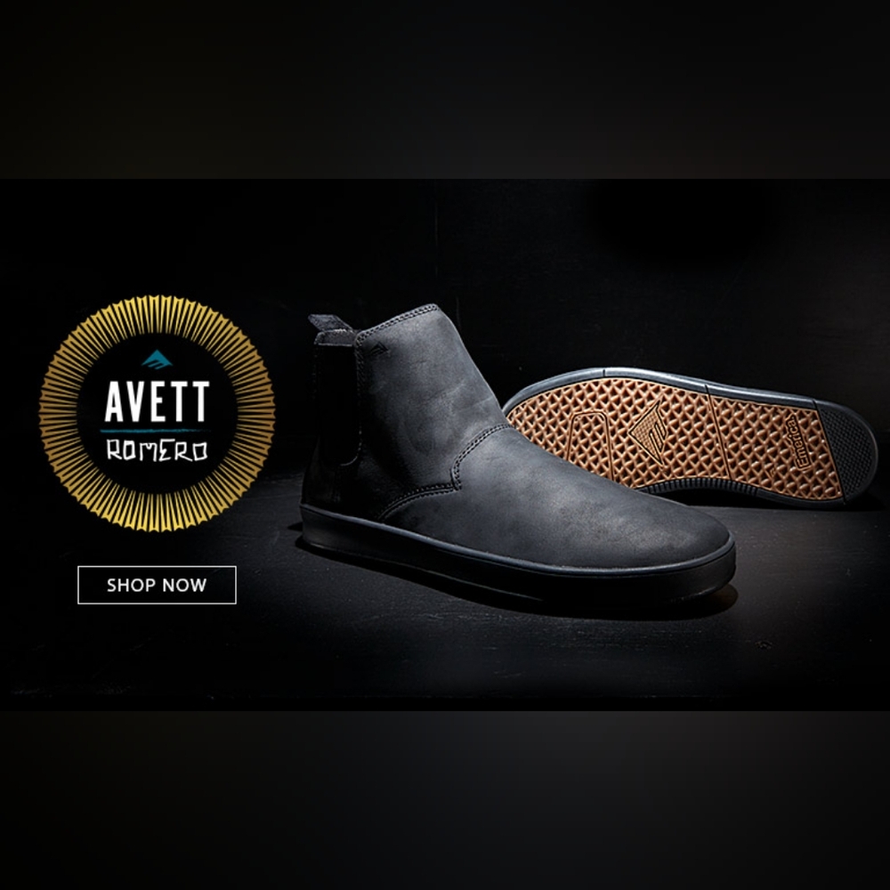 Emerica. Leo X Avett Black Men's Boots